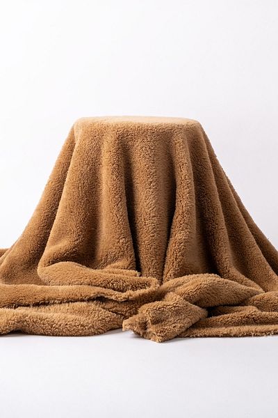 Gleamy Camel βελούδινο ύφασμα - Διπλής όψης, Πλένεται, 100*180 cm Πλάτος 180 cm