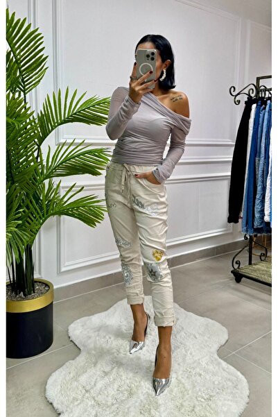 waya İthal Taşlı & Likralı Pant.