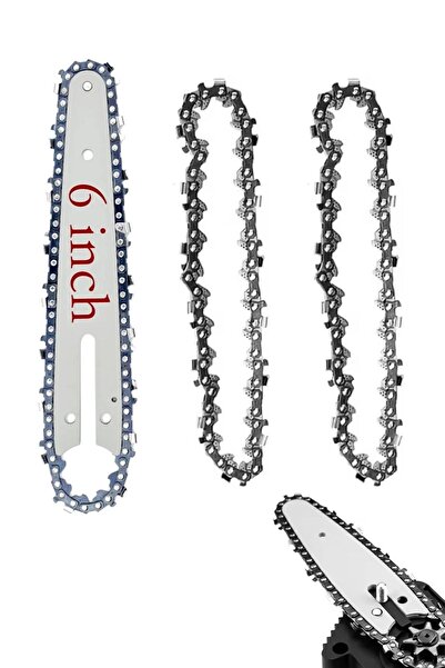 Millian Akülü Budama Testeresi Zinciri 3 Adet 6 inç 15 cm Zincir - 1 Adet 6 i...