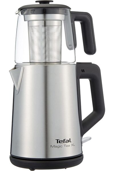 Store BJ5620 Tea XL Tea Maker with Glass Teapot, 1.2 L Teapot, Stainless Steel (9100046963)