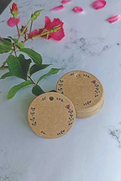 Matbaagraf Etichetă imprimată cu foi de kraft / Etichetă cadou pentru nuntă-î...