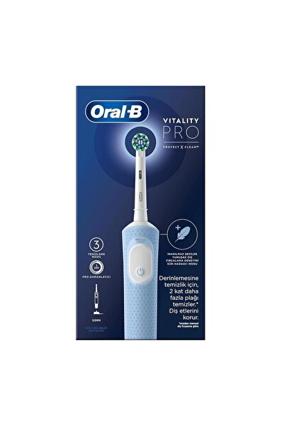 Oral-B ORAL B VITALITY PRO MAVİ ŞARJ EDİLEBİLİR DİŞ FIRÇASI