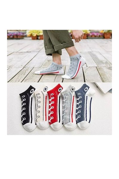 REYNBOO SOCKS 5 чифта унисекс ботуши с цветни шарки