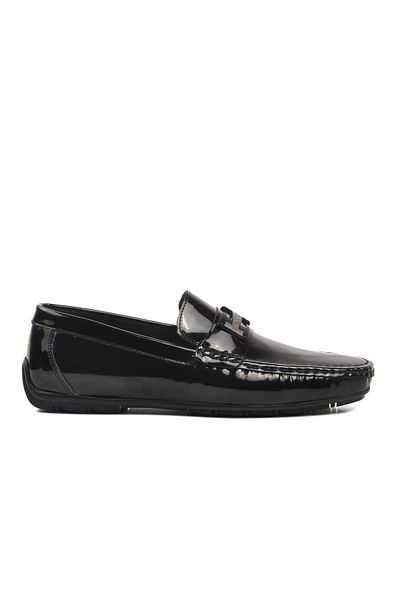 MARCOMEN 152-17344 Black Patent Leather Men's Genuine Leather Loafer