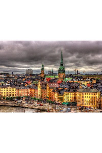 EDUCA Stockholm, Sweden - 1000 Piece Made Inside Surface Puzzle