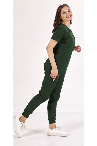 Uçak Medikal Set uniformă Hunter Green Jogger