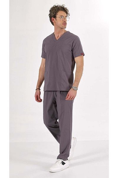 Uçak Medikal Set de scrubs din Lycra Misty Grey U-flex