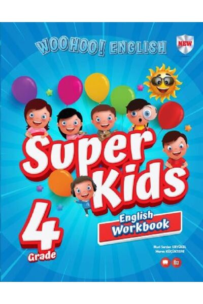 Kırmızı Beyaz Yayınları 4.Sınıf WOOHOO ! ENGLISH Super Kids