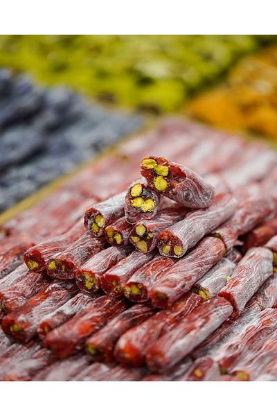 gazisofraantep 1 kg Pomegranate Pistachio Wick Turkish Delight