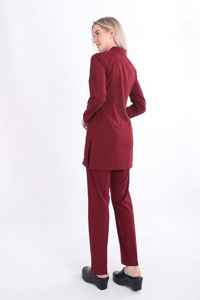 Uçak Medikal Set uniformă Hijab Karya Burgundy