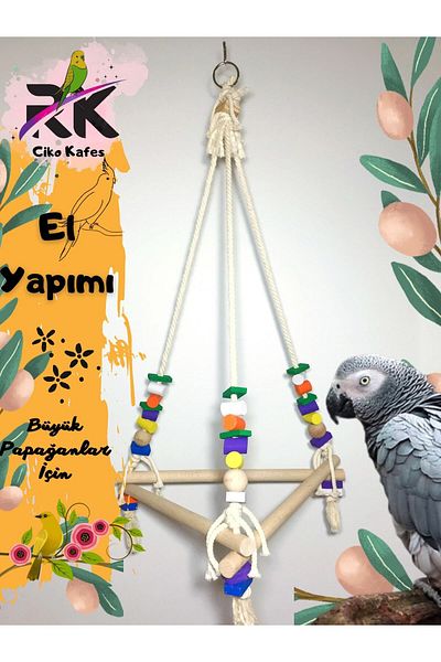 Ciko Kafes أرجوحة للببغاوات من جاكو بحبل