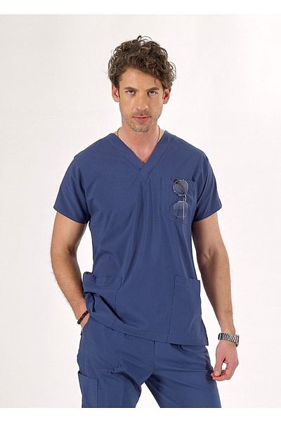 Uçak Medikal Storm Blue U-flex Lycra Yarasakol Single Top