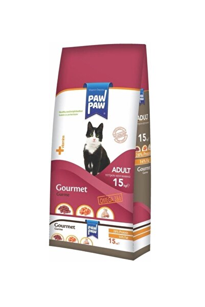 Paw Paw Gurme Renkli Yetişkin Kedi Maması 15 Kg Gourmet