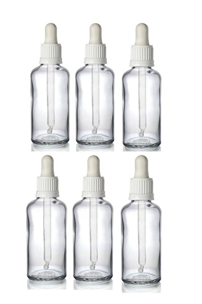 wellLine 30 Cc Cam Damlalıklı şeffaf Şişe [30 Cc=30ml X 6 Adet] / Ecza Şişesi...