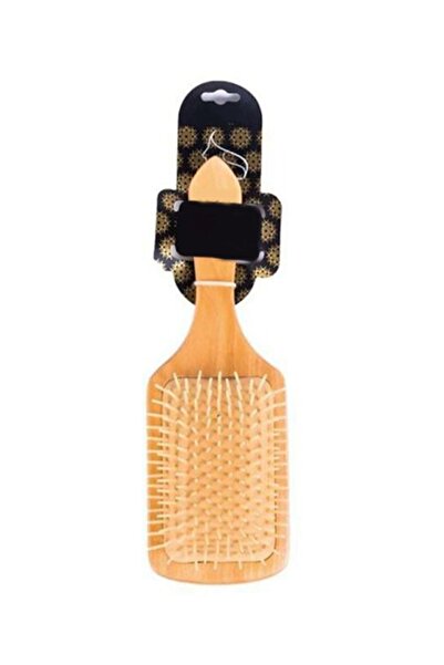 Genel Markalar Bambu Saç Açma Fırçası G-014 Ahşap Topuzlu Tarak