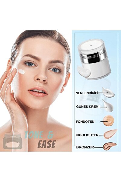 Tone Ease Doldurulabilir Pompalı Vakumlu Krem Kutusu