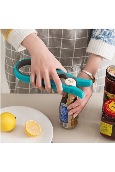 Keyfi Sepet Sıkışan Konserve Şişe Kapağı Açma Aparatı Kapak Açıcı Alet Açacak