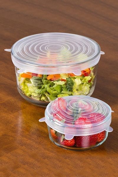 MENZİR 6-Piece Silicone Stretch Lid Pot Cap