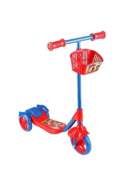 Erdem Oyuncak Fast Wheels Model 3 Wheeled Scooter with Basket and Brake