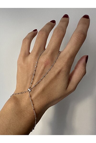 ringbox Gümüş Renkli Minik Topçuklu İnce Zincir Şahmeran