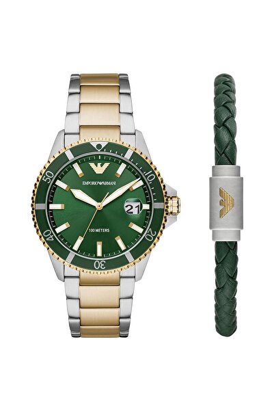 Emporio Armani Ar80063set Erkek Kol Saati Ve Bileklik Seti