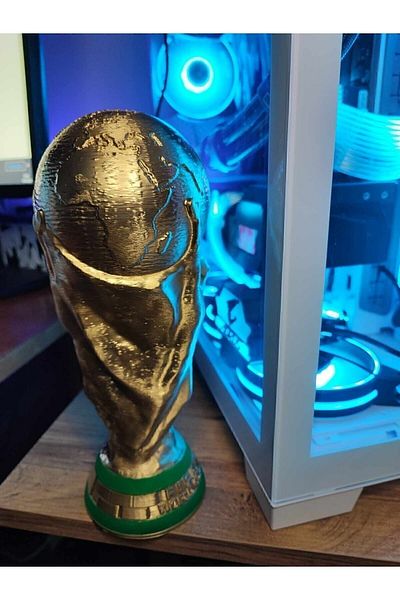 3 boyutlu dükkan Fifa World Cup 25 cm - Παγκόσμιο Κύπελλο Κατάρ Χρυσό (γίγας μέγεθος)