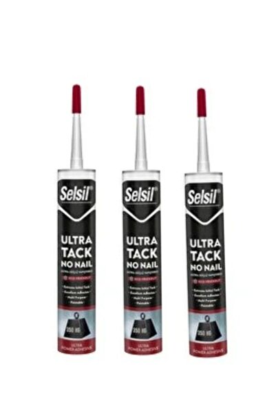 Selsil Özerden-Selsil Ultra Tack No Naıl Ultra Güçlü Yapıştırıcı 3x290ml + silikon tabancası