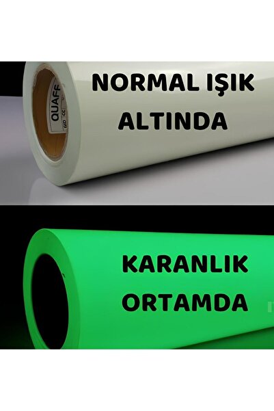 ESEMİZ Esemiz Lümen Reflektif Karanlıkta Parlayan Fosforlu Folyo  (124cmX 30cm)