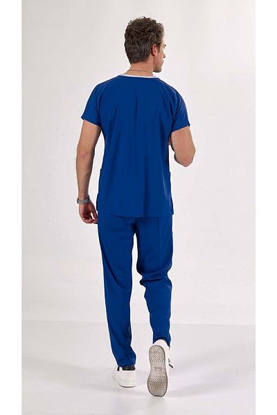Uçak Medikal Costum chirurgical Indigo Blue Core-flex Lycra