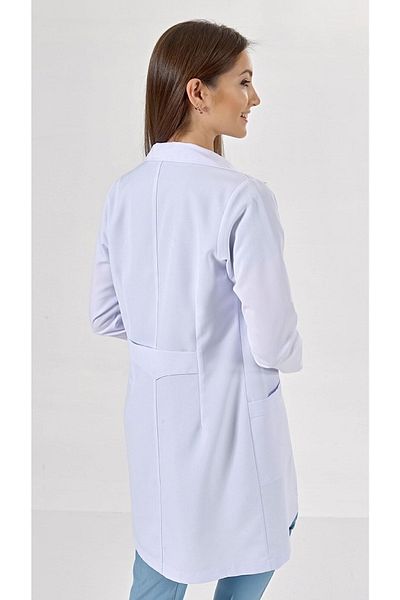 Uçak Medikal Lungime albă, guler clasic, șorț doctor