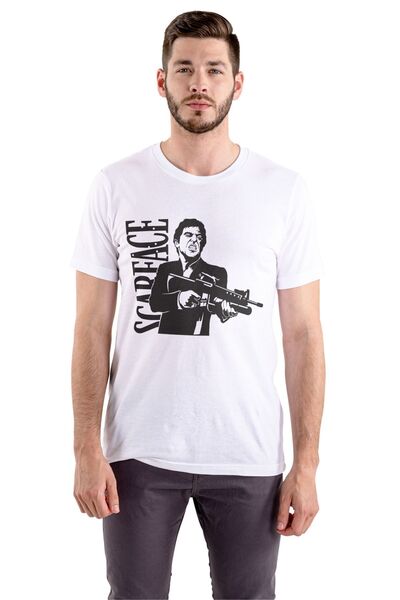 Butik تي شيرت سكارفيس أبيض للجنسين