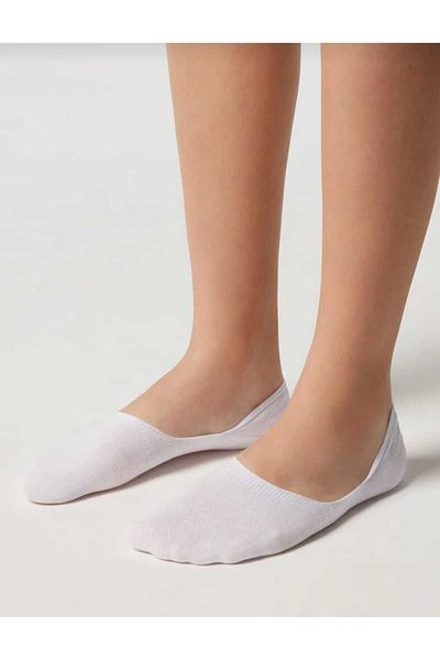 COTAS Set of 6 Men's and Women's Plain Patterned Cotton Anti-Sweat Ballerina Socks