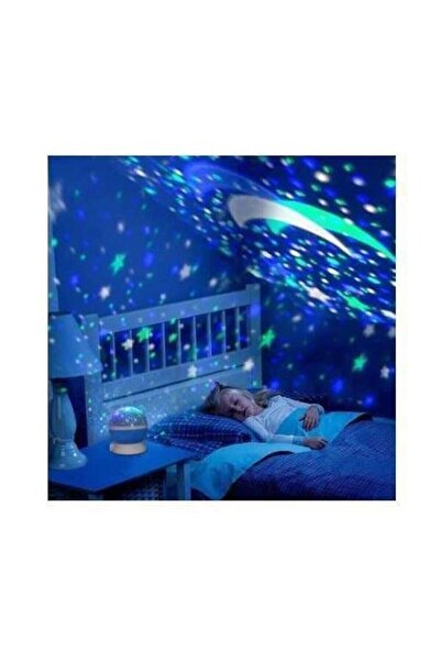 Genel Markalar Renkli Ve Dönen Star Master Gece Lambası
