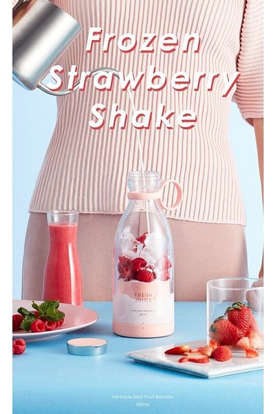 PEGA HOME Portable 350 ml Blender Mini Fruit Mixer Milkshake Function Blander Smothie (PLASTIC)