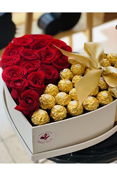 Rual Sevgililer Günü Sevgiliye Hediye Süpriz Çikolata Kutusu Kalpli Kutu