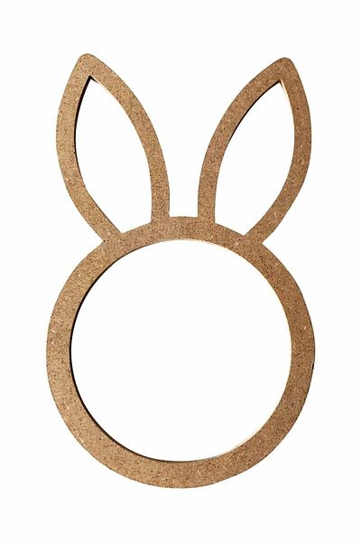 Ahşap Deys Hobby Rabbit Model 2 قطعة بكرة ذات لون خام للمكرمية