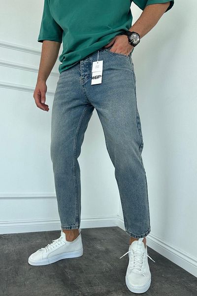MADZEYMODA Ανδρικό μπλε τζιν τζιν - New Season BoyFriend Fit