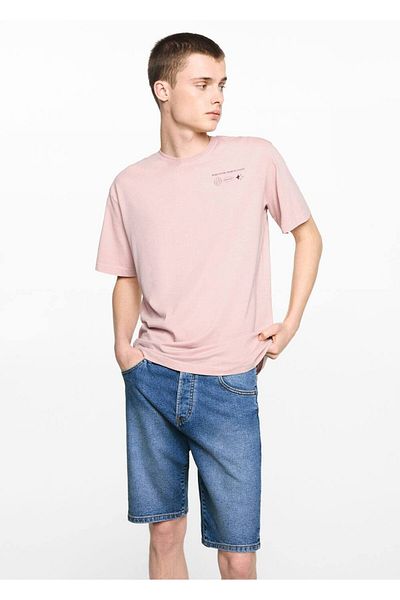 Mango Teen Βαμβακερό τζιν βερμούδα
