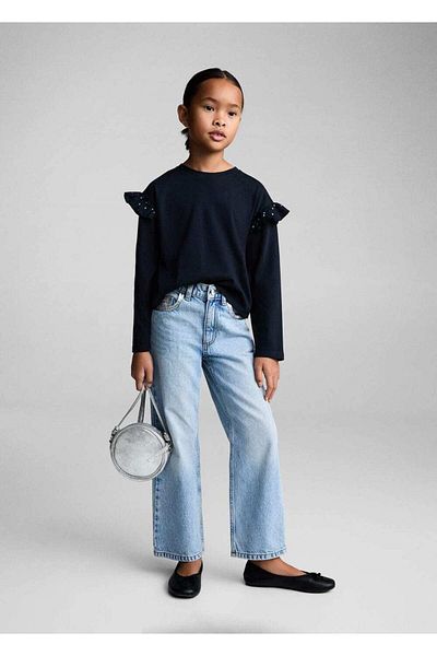 MANGO Kids Tricou cu volan