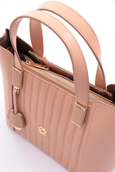 DGN Women's Column Shoulder and Shoulder Bag Nude 8183555