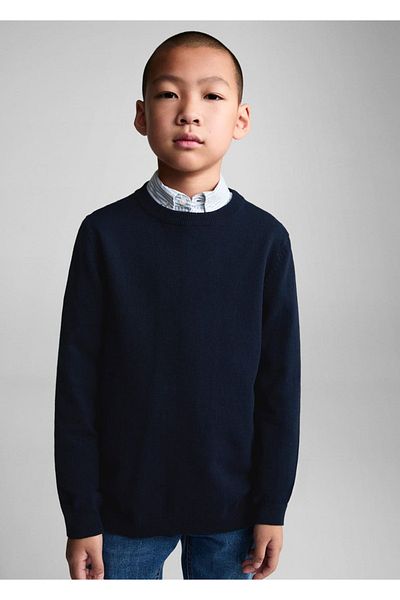 MANGO Kids Pullover aus Baumwollstrick