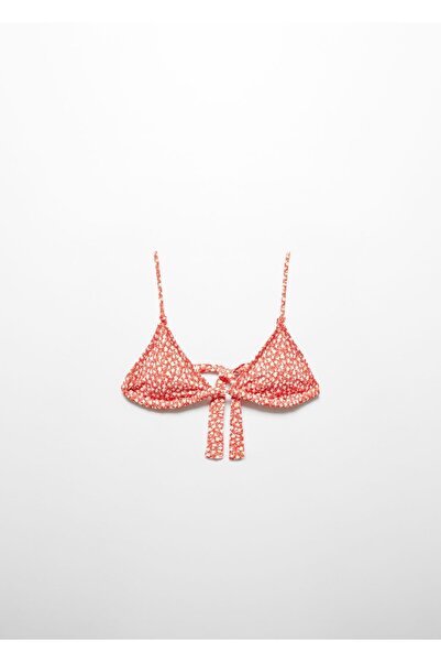 MANGO Woman Çiçekli üçgen bikini