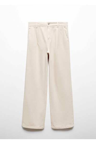 MANGO Woman Arletita Pensli Düz Kesim Jean Pantolon