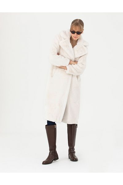 Pierre Cardin Ecru Stamp Coat 50272216 -Vr019