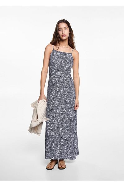 Mango Teen Dark Blue Dress for Kids