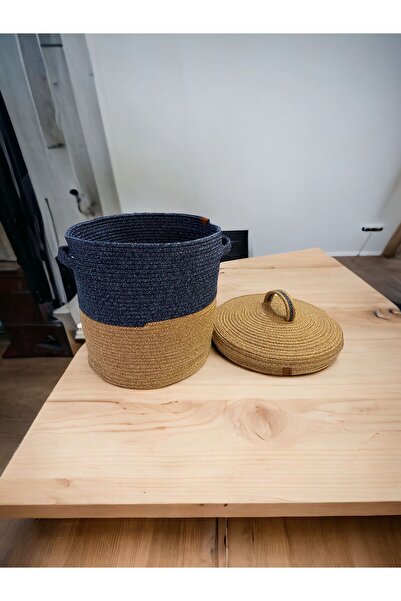 ModaCardin Prosop de baie din iuta din rachita Cos de jucarii murdare - Organ...