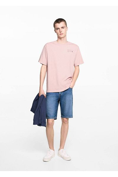 Mango Teen Βαμβακερό τζιν βερμούδα