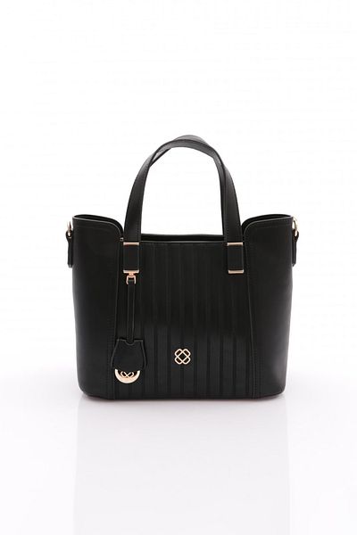 DGN Women's Column Shoulder and Shoulder Bag Black 8183555