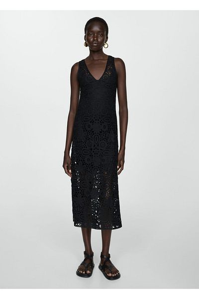 MANGO Woman Short Lining Dress with Suspenders