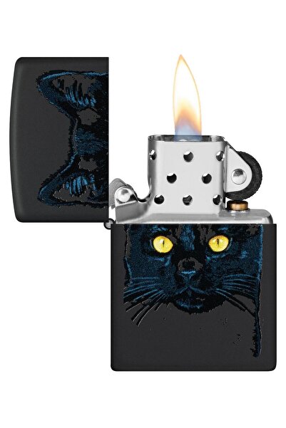 Zippo 218 2022pff Black Cat Design Çakmak 48491-100061 (3-2)